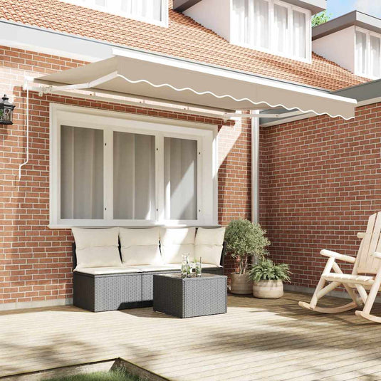 Vidaxl vervangingsdoek voor zonnescherm beige 280 x 245 cm polyester