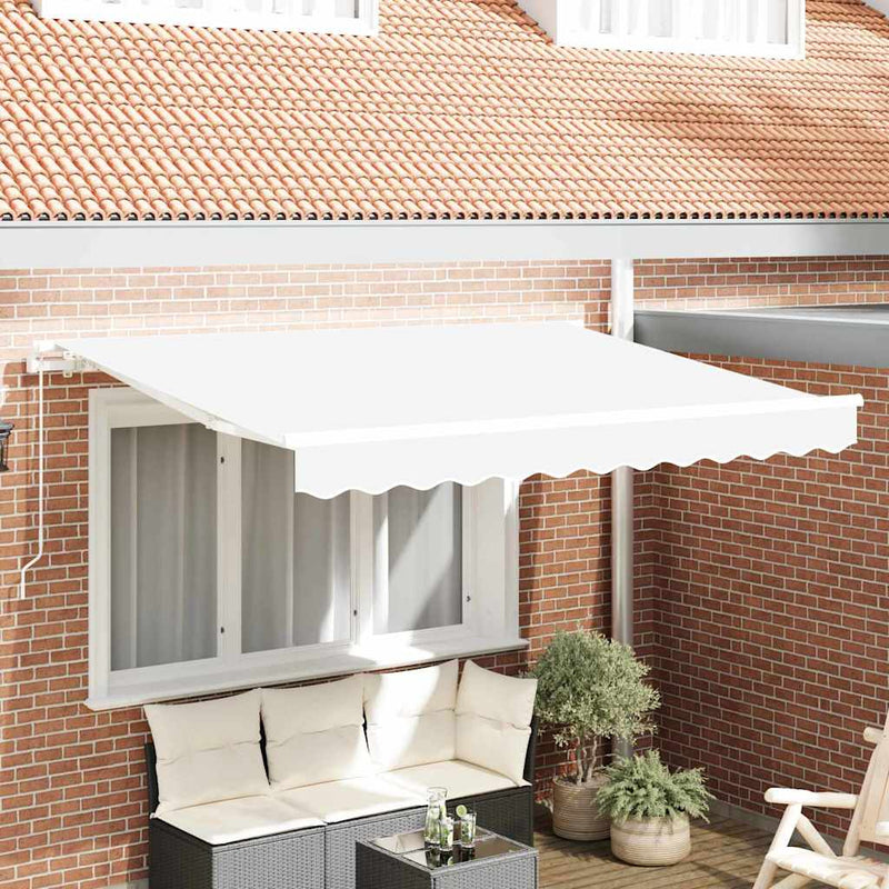 Load image into Gallery viewer, Vidaxl vervangingsdoek voor zonnescherm wit 280 x 245 cm polyester
