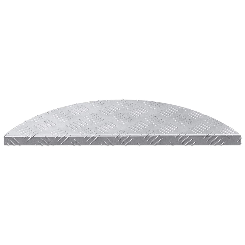 Load image into Gallery viewer, Vidaxl trap tread halvemaanvormig 10 pcs zilver 60 x 18 cm aluminium
