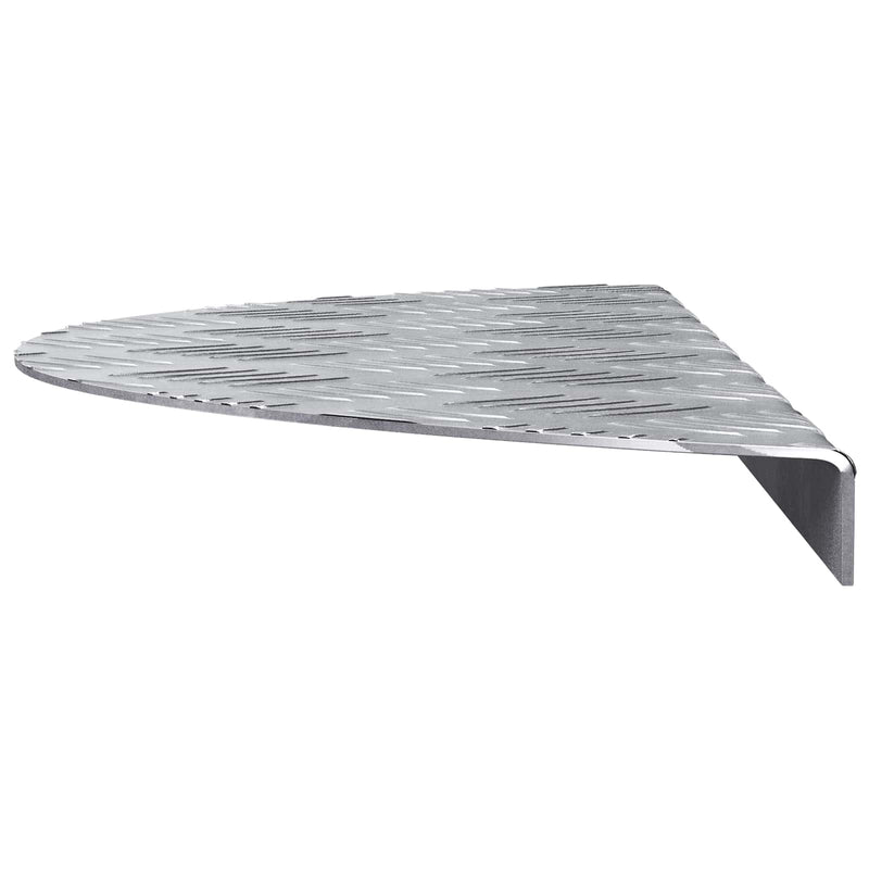 Load image into Gallery viewer, Vidaxl trap tread halvemaanvormig 10 pcs zilver 60 x 18 cm aluminium
