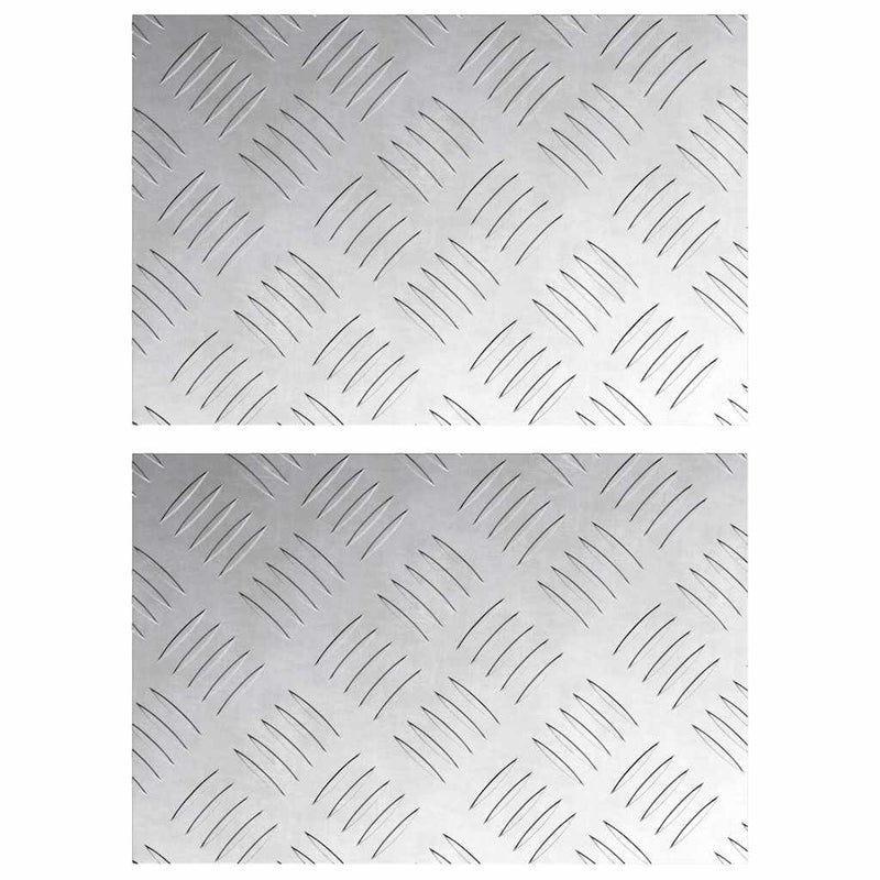 Load image into Gallery viewer, Vidaxl trap tread rechthoekig 2 pcs zilver 30 x 20 cm aluminium
