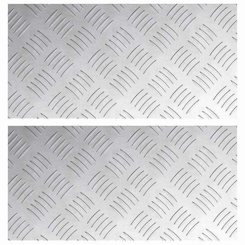 Load image into Gallery viewer, Vidaxl trap tread rechthoekig 2 pcs zilver 40 x 20 cm aluminium
