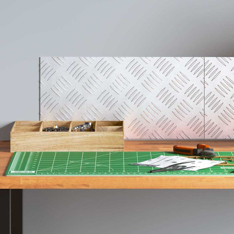 Load image into Gallery viewer, Vidaxl trap tread rechthoekig 2 pcs zilver 40 x 20 cm aluminium
