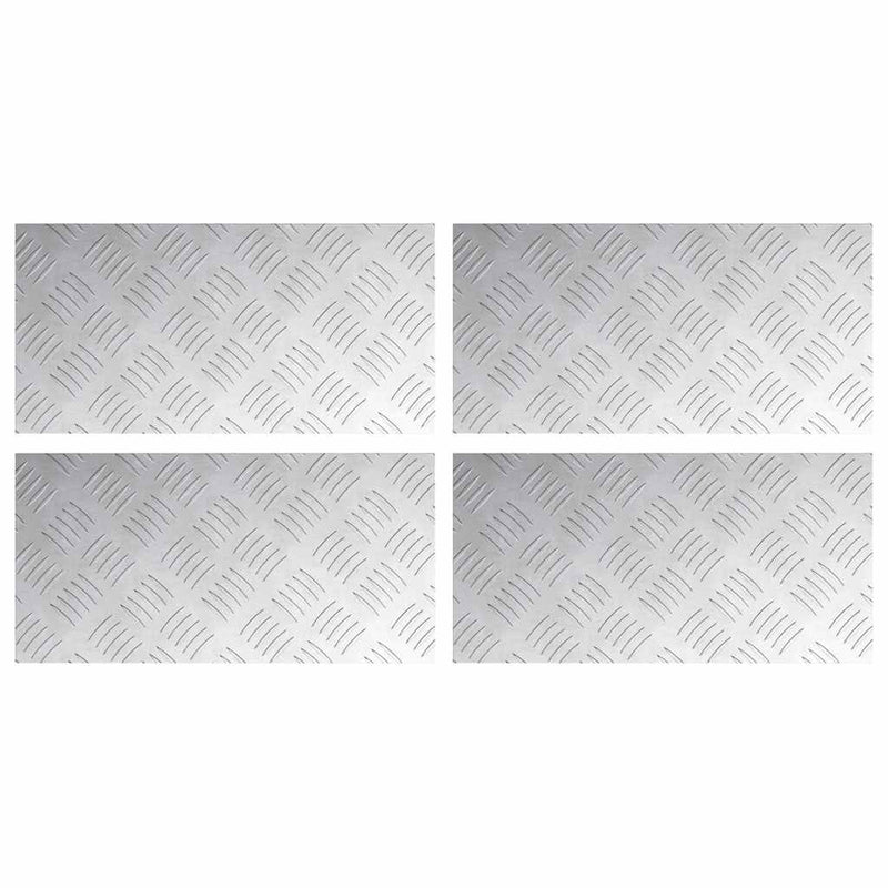 Load image into Gallery viewer, Vidaxl trap tread rechthoekig 4 pcs zilver 40 x 20 cm aluminium
