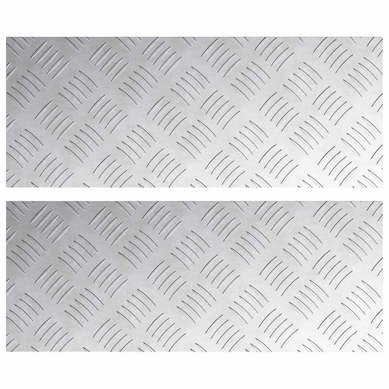 Load image into Gallery viewer, Vidaxl trap tread rechthoekig 2 pcs zilver 50 x 20 cm aluminium
