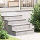 Vidaxl trap tread rechthoekig 4 pcs zilver 60 x 20 cm aluminium