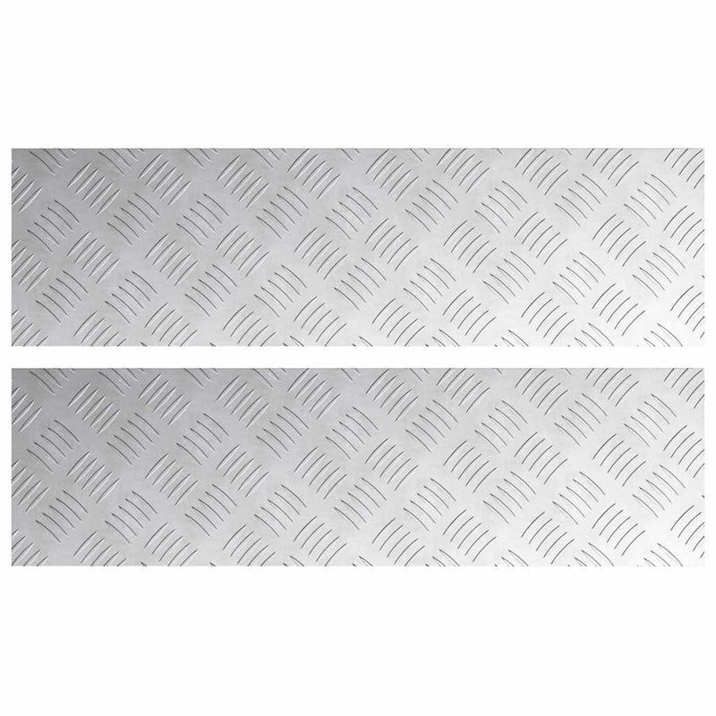 Load image into Gallery viewer, Vidaxl trap tread rechthoekig 2 pcs zilver 70 x 20 cm aluminium
