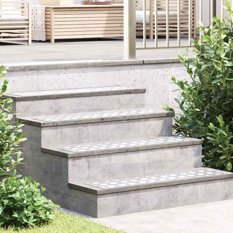Load image into Gallery viewer, Vidaxl trap tread rechthoekig 2 pcs zilver 90 x 20 cm aluminium

