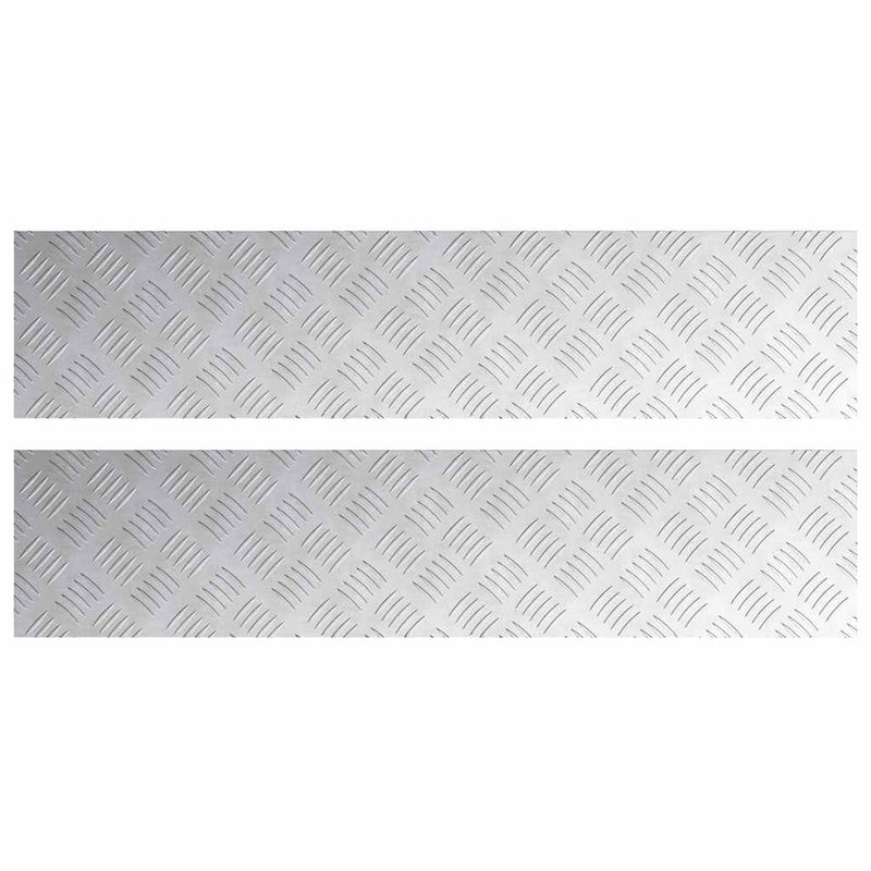 Load image into Gallery viewer, Vidaxl trap tread rechthoekig 2 pcs zilver 90 x 20 cm aluminium
