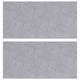 Vidaxl trap tread rechthoekig 2 pcs zilver 50 x 25 cm aluminium
