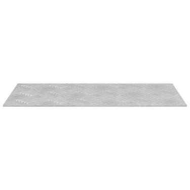 Vidaxl trap tread rechthoekig 2 pcs zilver 50 x 25 cm aluminium