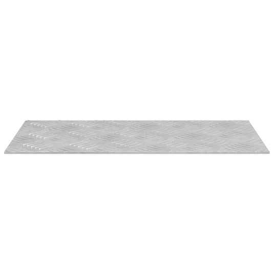 Vidaxl trap tread rechthoekig 2 pcs zilver 50 x 25 cm aluminium
