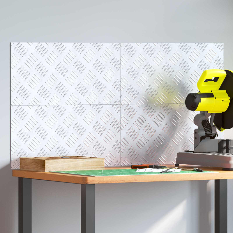 Load image into Gallery viewer, Vidaxl trap tread rechthoekig 4 pcs zilver 50 x 25 cm aluminium
