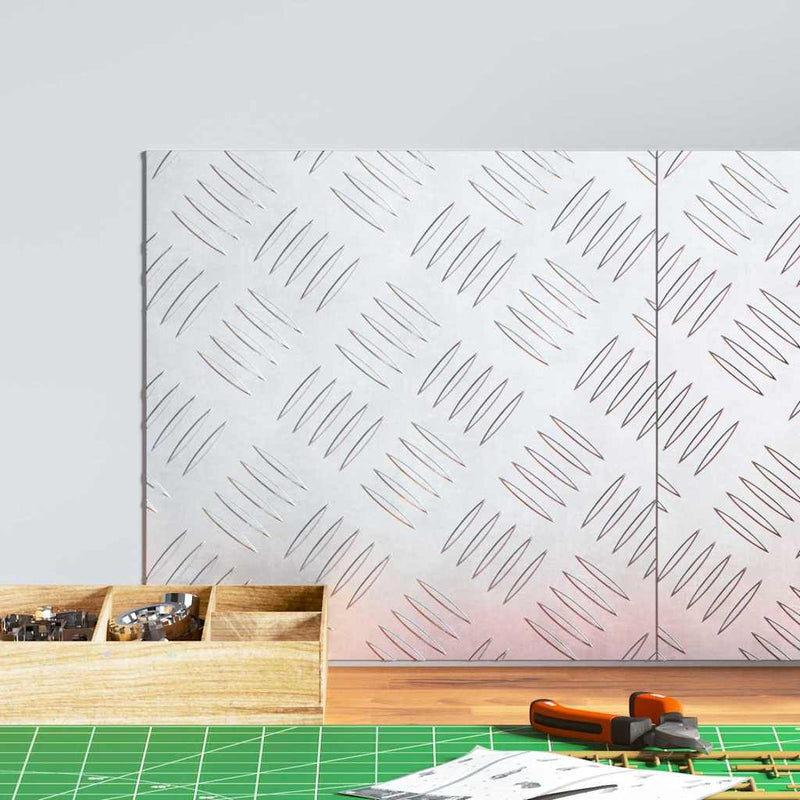 Load image into Gallery viewer, Vidaxl trap tread vierkant 2 pcs zilver 30 x 30 cm aluminium
