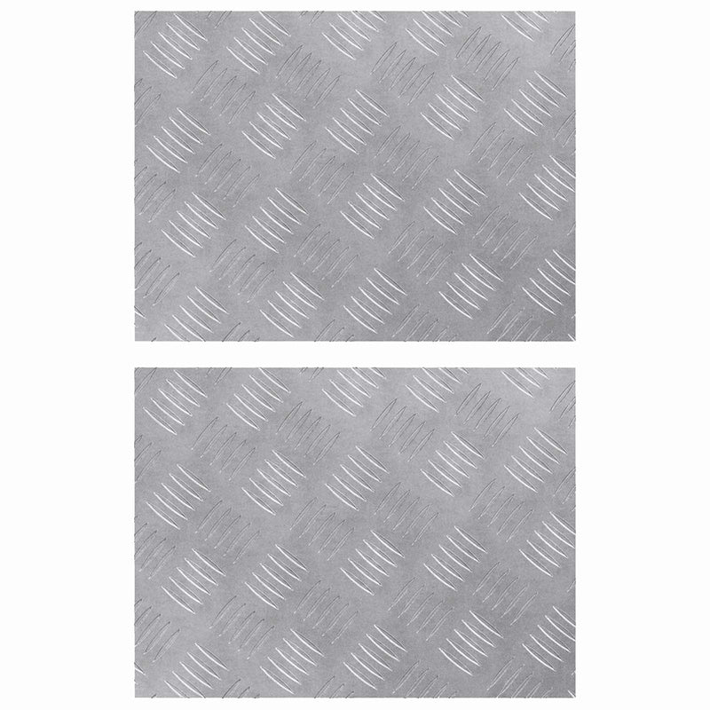 Load image into Gallery viewer, Vidaxl trap tread rechthoekig 2 pcs zilver 40 x 30 cm aluminium
