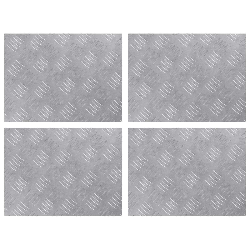 Load image into Gallery viewer, Vidaxl trap tread rechthoekig 4 pcs zilver 40 x 30 cm aluminium
