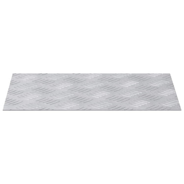 Vidaxl trap tread rechthoekig 4 pcs zilver 40 x 30 cm aluminium