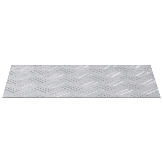 Vidaxl trap tread rechthoekig 4 pcs zilver 40 x 30 cm aluminium