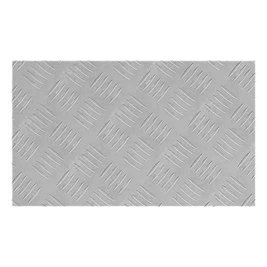 Vidaxl trap tread rechthoekig 4 pcs zilver 50 x 30 cm aluminium