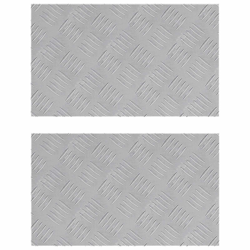 Load image into Gallery viewer, Vidaxl trap tread rechthoekig 2 pcs zilver 50 x 30 cm aluminium
