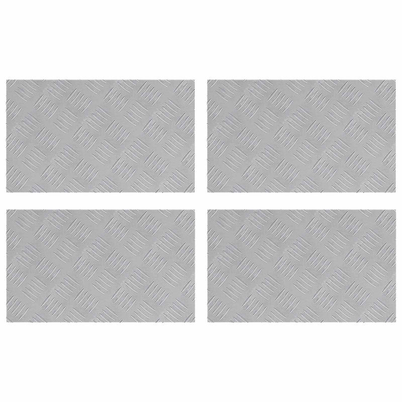 Load image into Gallery viewer, Vidaxl trap tread rechthoekig 4 pcs zilver 50 x 30 cm aluminium
