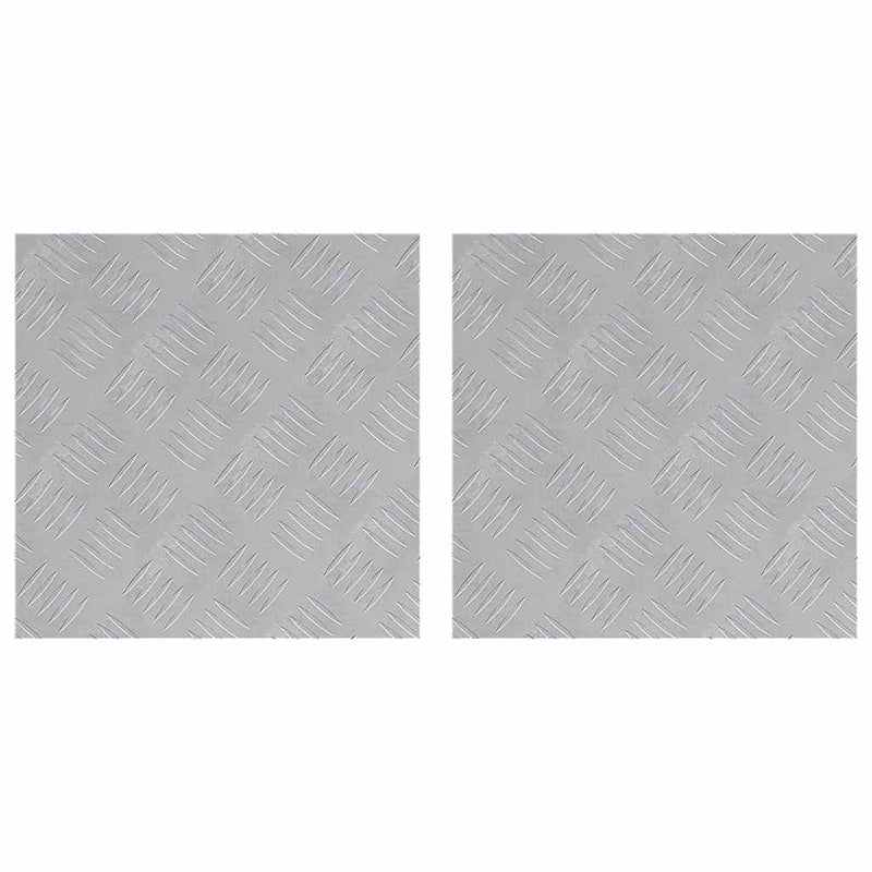 Load image into Gallery viewer, Vidaxl trap tread vierkant 2 pcs zilver 40 x 40 cm aluminium
