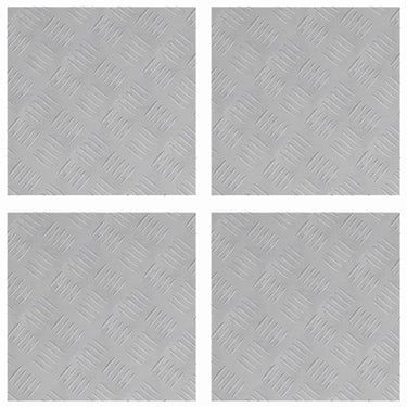 Vidaxl trap tread vierkant 4 pcs zilver 40 x 40 cm aluminium