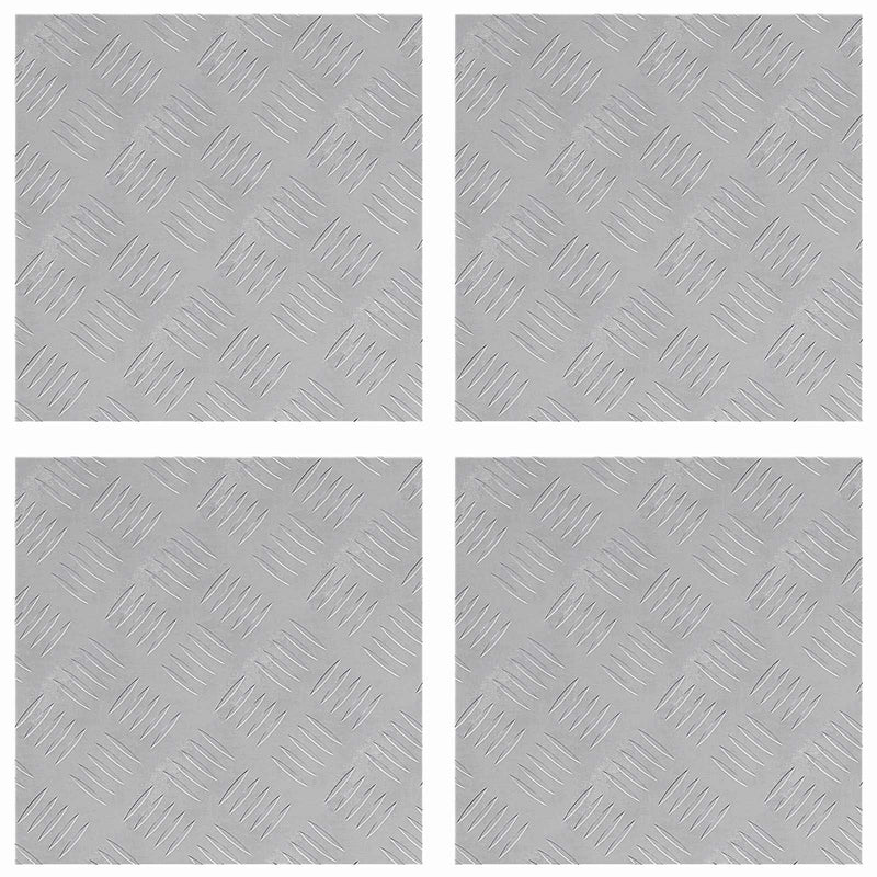 Load image into Gallery viewer, Vidaxl trap tread vierkant 4 pcs zilver 40 x 40 cm aluminium
