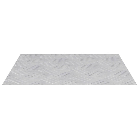 Vidaxl trap tread vierkant 4 pcs zilver 40 x 40 cm aluminium