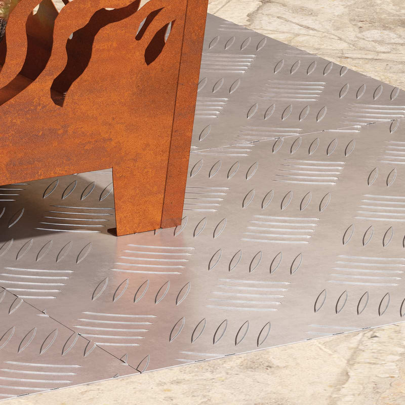 Load image into Gallery viewer, Vidaxl trap tread rechthoekig 4 pcs zilver 50 x 40 cm aluminium
