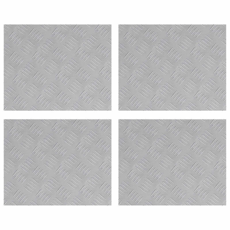 Load image into Gallery viewer, Vidaxl trap tread rechthoekig 4 pcs zilver 50 x 40 cm aluminium
