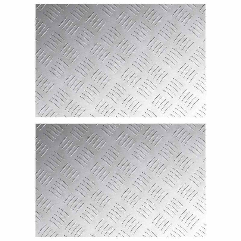 Load image into Gallery viewer, Vidaxl trap tread rechthoekig 2 pcs zilver 60 x 40 cm aluminium
