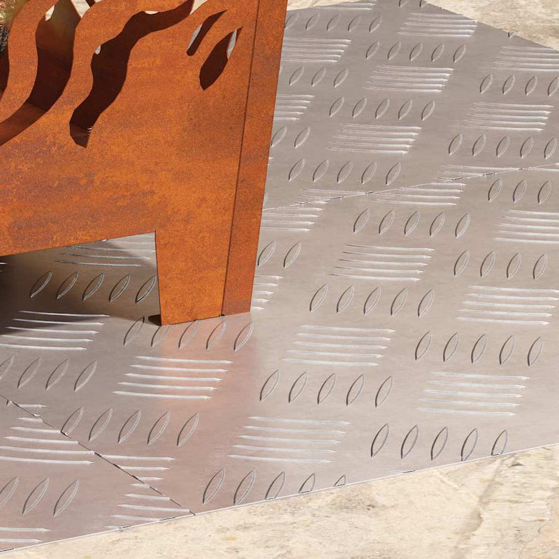 Load image into Gallery viewer, Vidaxl trap tread rechthoekig 4 pcs zilver 60 x 40 cm aluminium
