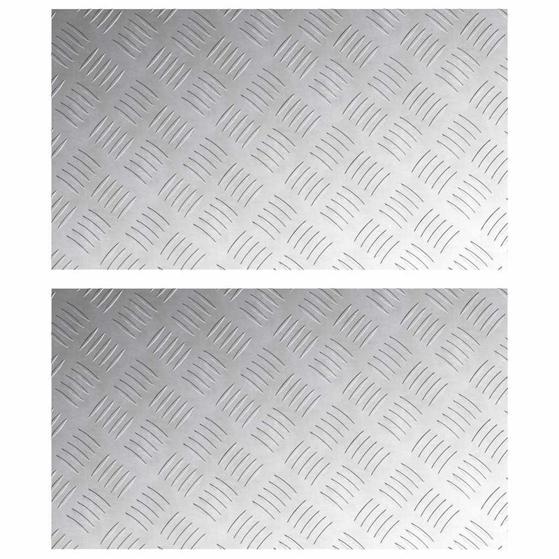 Load image into Gallery viewer, Vidaxl trap tread rechthoekig 2 pcs zilver 70 x 40 cm aluminium
