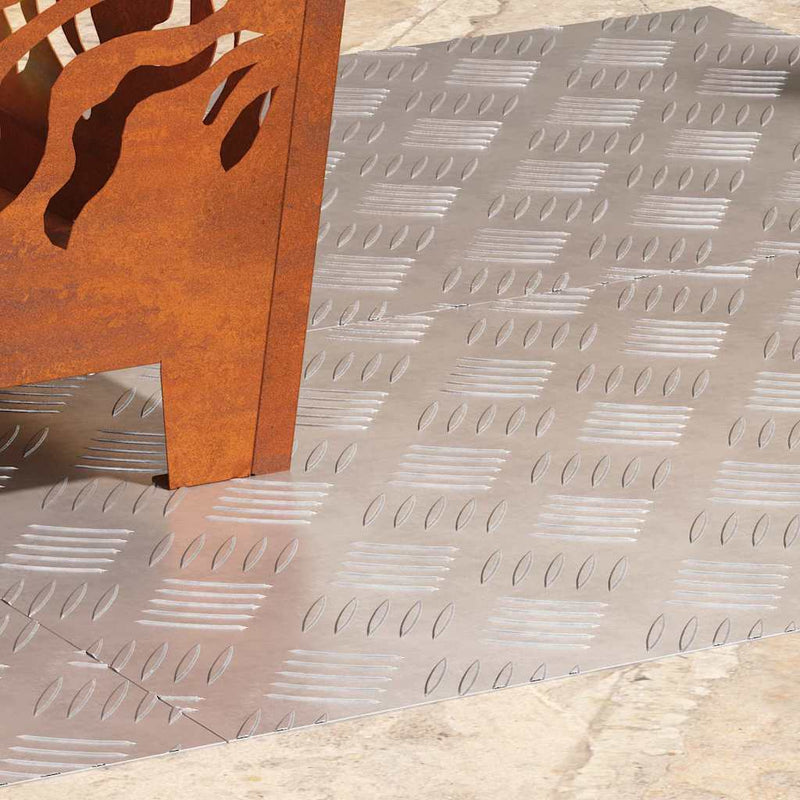 Load image into Gallery viewer, Vidaxl trap tread rechthoekig 4 pcs zilver 70 x 40 cm aluminium
