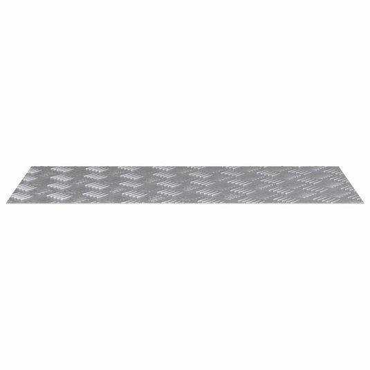 Vidaxl trap tread rechthoekig 4 pcs zilver 90 x 40 cm aluminium