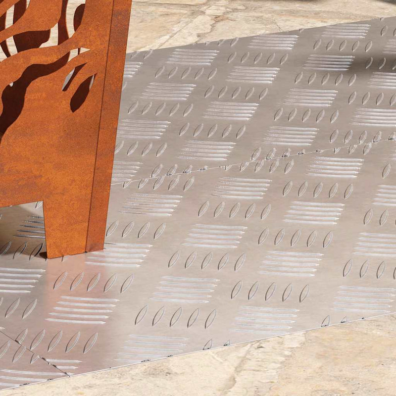 Load image into Gallery viewer, Vidaxl trap tread rechthoekig 4 pcs zilver 90 x 40 cm aluminium
