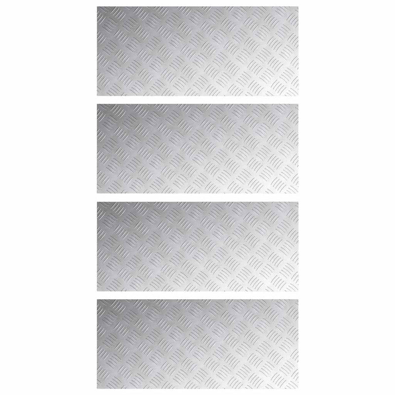 Load image into Gallery viewer, Vidaxl trap tread rechthoekig 4 pcs zilver 90 x 40 cm aluminium
