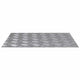 Vidaxl trap tread rechthoekig 4 pcs zilver 60 x 50 cm aluminium