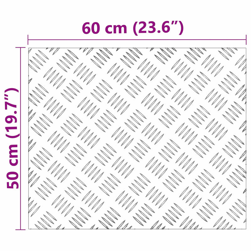 Load image into Gallery viewer, Vidaxl trap tread rechthoekig 4 pcs zilver 60 x 50 cm aluminium
