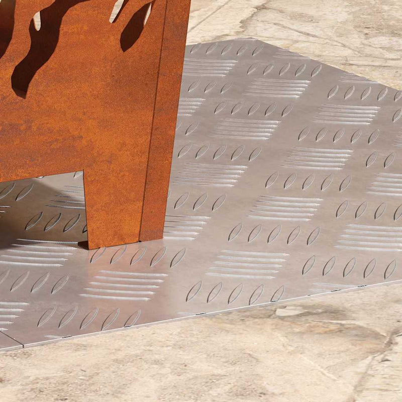 Load image into Gallery viewer, Vidaxl trap tread rechthoekig 2 pcs zilver 60 x 50 cm aluminium
