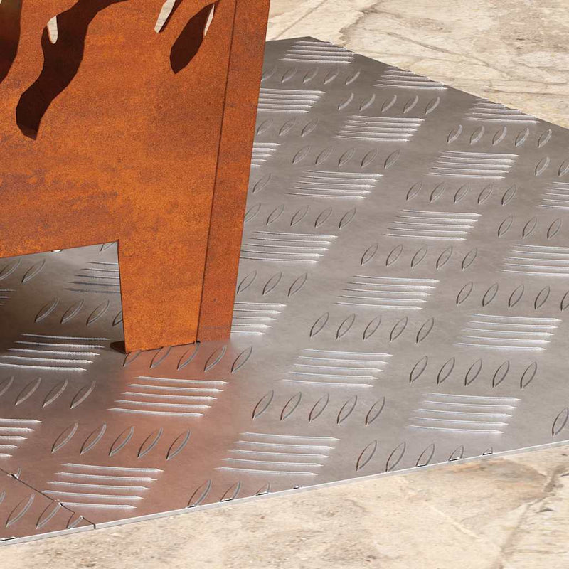 Load image into Gallery viewer, Vidaxl trap tread rechthoekig 2 pcs zilver 70 x 50 cm aluminium
