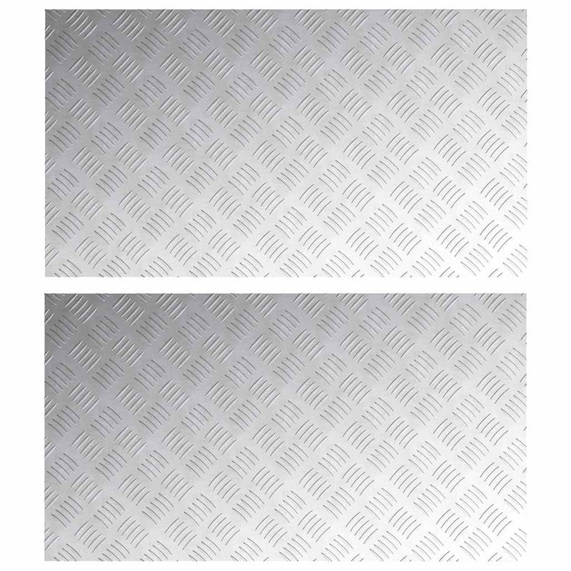Load image into Gallery viewer, Vidaxl trap tread rechthoekig 2 pcs zilver 90 x 50 cm aluminium
