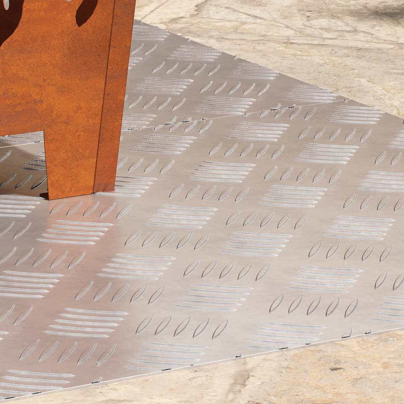 Load image into Gallery viewer, Vidaxl trap tread rechthoekig 2 pcs zilver 90 x 50 cm aluminium
