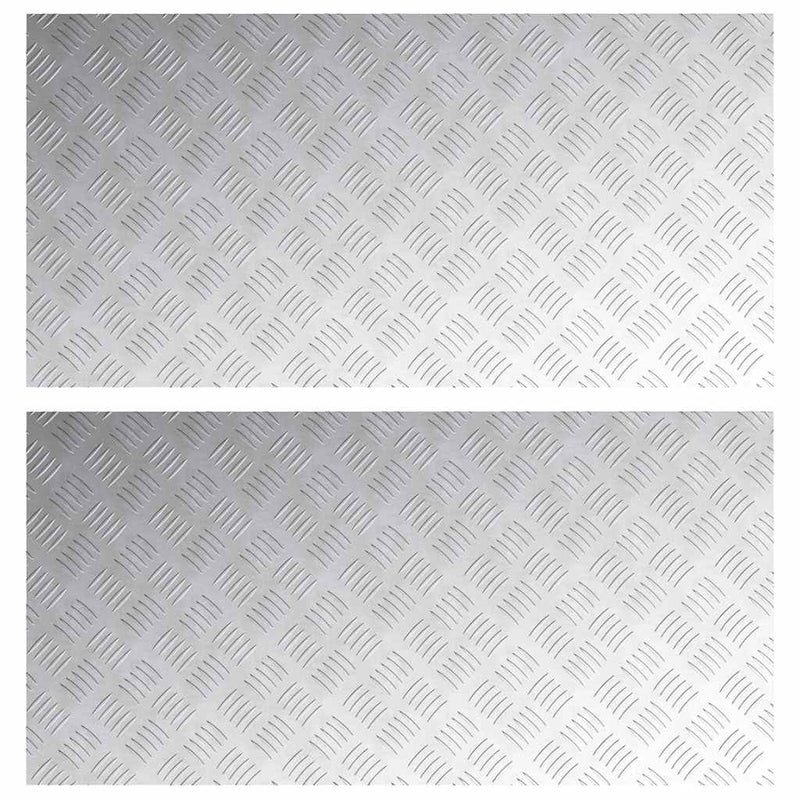 Load image into Gallery viewer, Vidaxl trap tread rechthoekig 2 pcs zilver 100 x 50 cm aluminium
