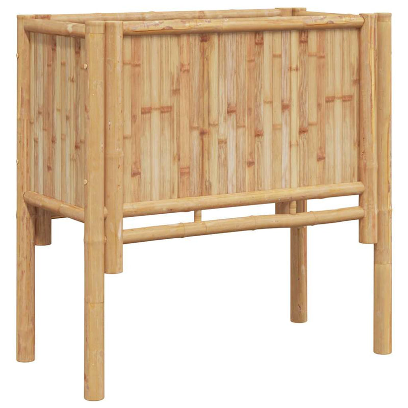 Load image into Gallery viewer, Vidaxl verhoogd bed bruin 70 x 35 x 70 cm bamboe
