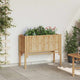 Vidaxl verhoogd bed bruin 90 x 35 x 70 cm bamboe