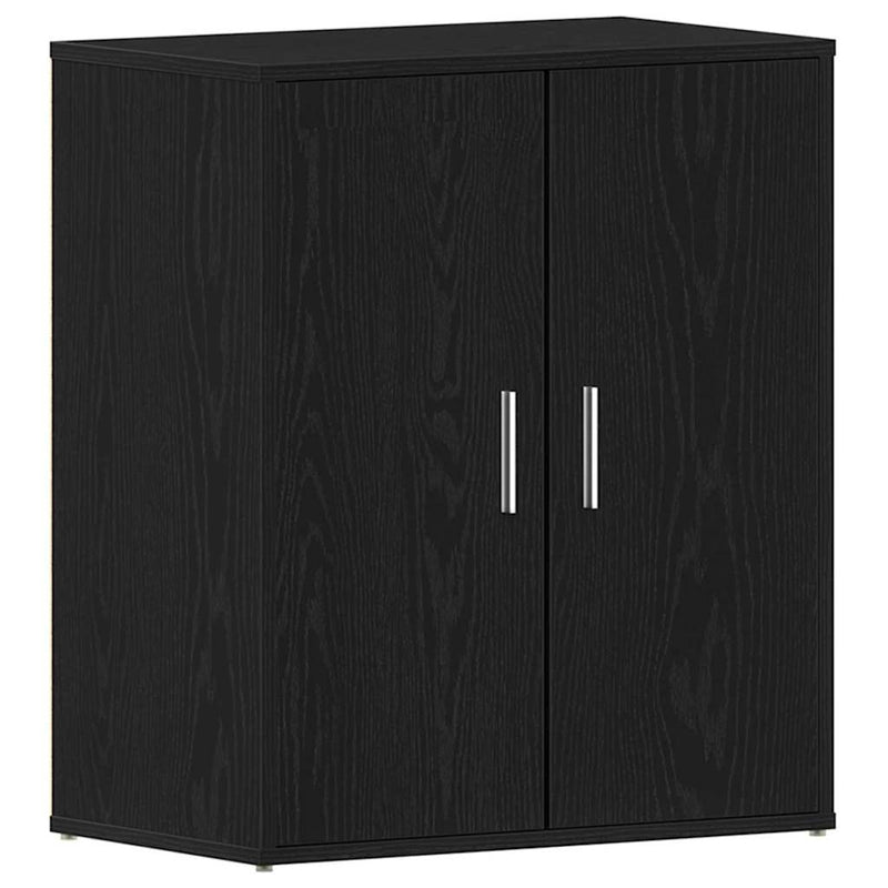 Load image into Gallery viewer, Vidaxl schoenenkast met plank zwart eiken 60 x 35 x 70 cm bewerkt hout
