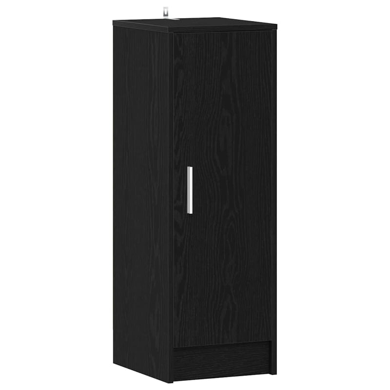 Load image into Gallery viewer, Vidaxl schoenenkast met plank zwart eiken 32 x 35 x 92 cm bewerkt hout
