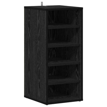 Vidaxl schoenenkast met plank zwart eiken 32 x 35 x 70 cm bewerkt hout